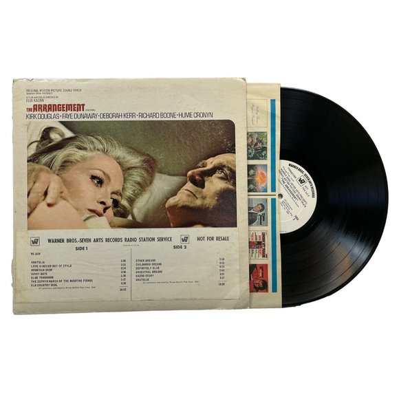 The Arrangement Vinyl LP Movie Soundtrack Promo 1969 Warner Bros Kirk Douglas - Picture 1 of 7